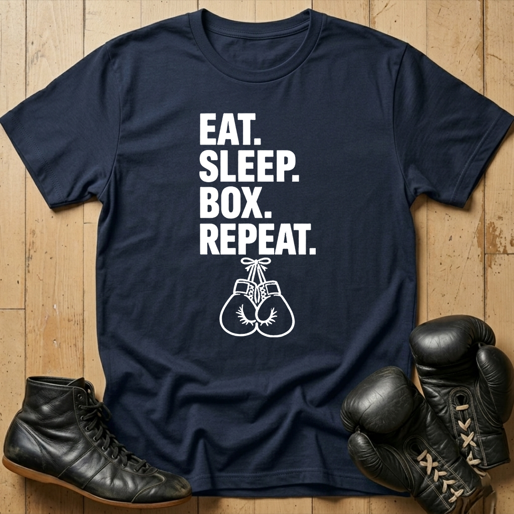 Eat sleep box repeat T-shirt