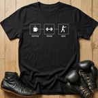 Coffe+train+boxing T-shirt