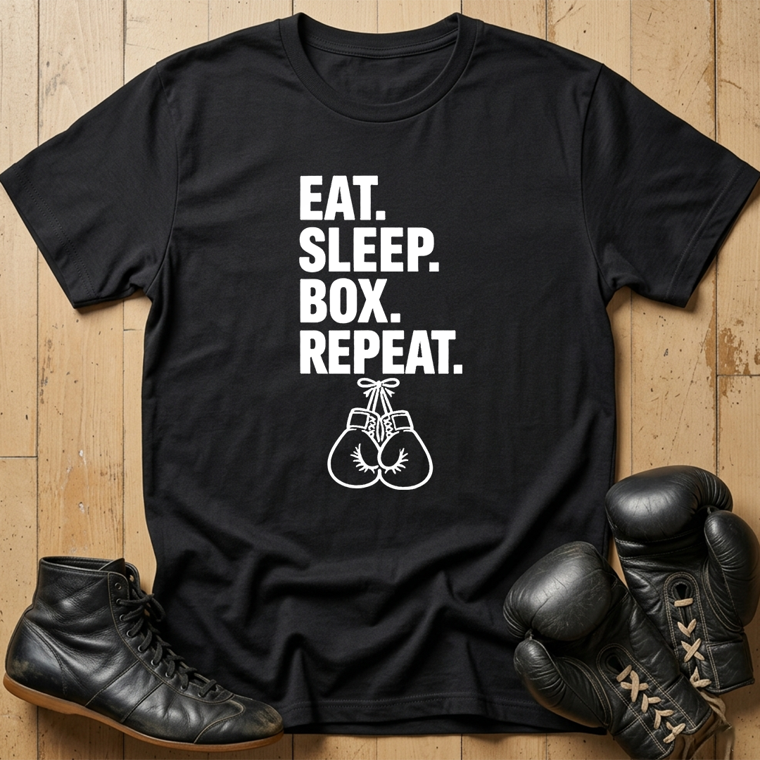 Eat sleep box repeat T-shirt
