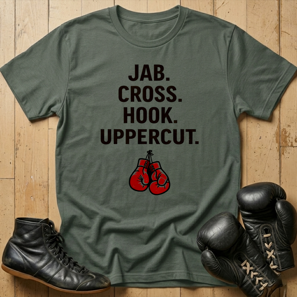 JAB CROSS HOOK UPPERCUT  T-shirt