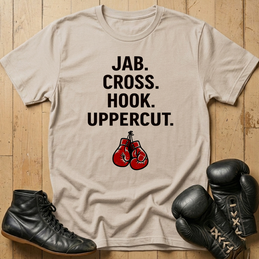 JAB CROSS HOOK UPPERCUT  T-shirt