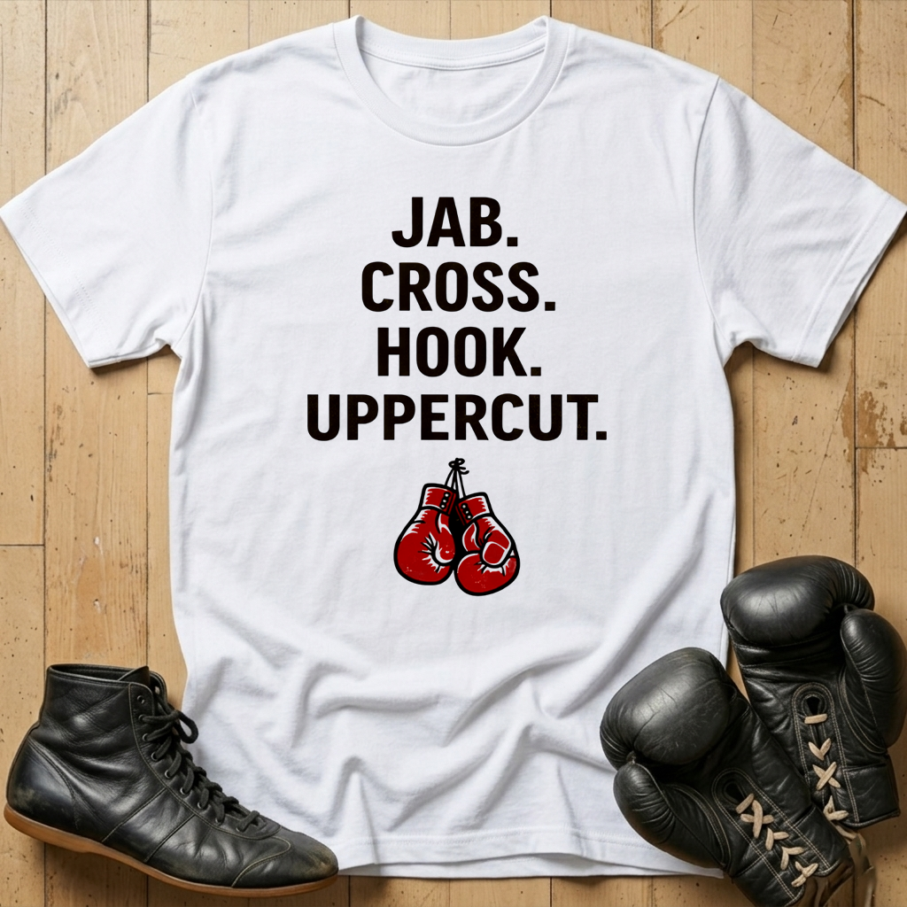 JAB CROSS HOOK UPPERCUT  T-shirt