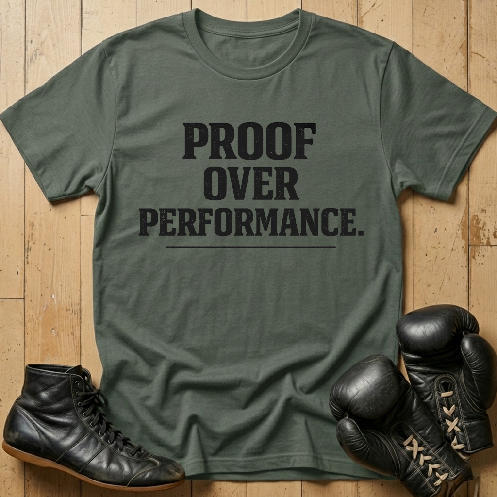 Proof over performance T-shirt