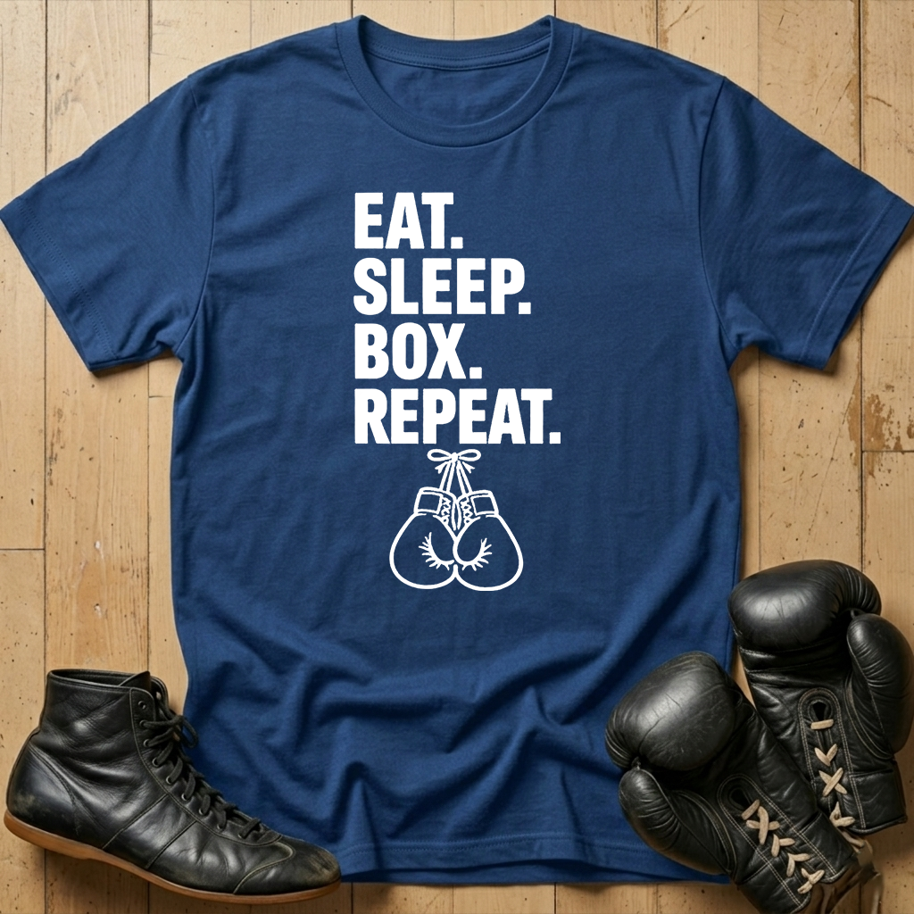 Eat sleep box repeat T-shirt