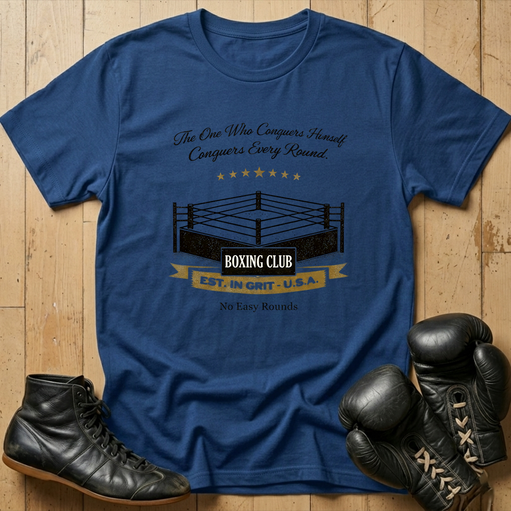 the one who conguers self conguers every round T-shirt